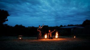Fire Performer Wedding Video Cornwall The Green