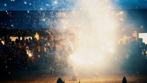 Fire Performer Wedding Video Cornwall The Green