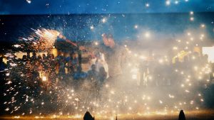 Fire Performer Wedding Video Cornwall The Green